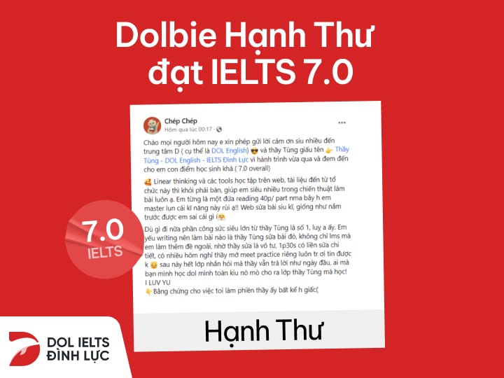 Học phí IELTS Đình Lực